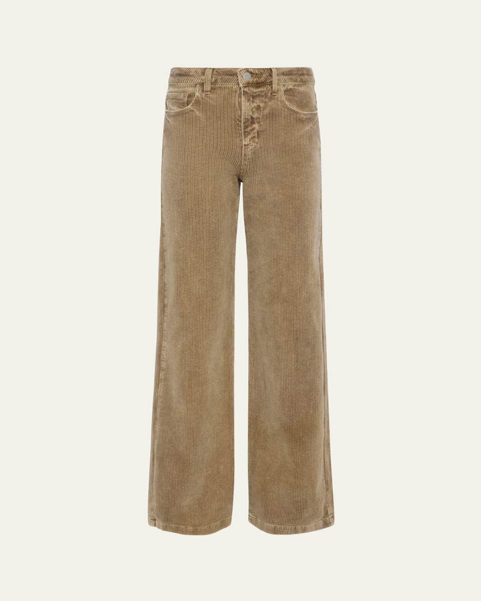 Scottie High-Rise Wide-Leg Corduroy Jeans